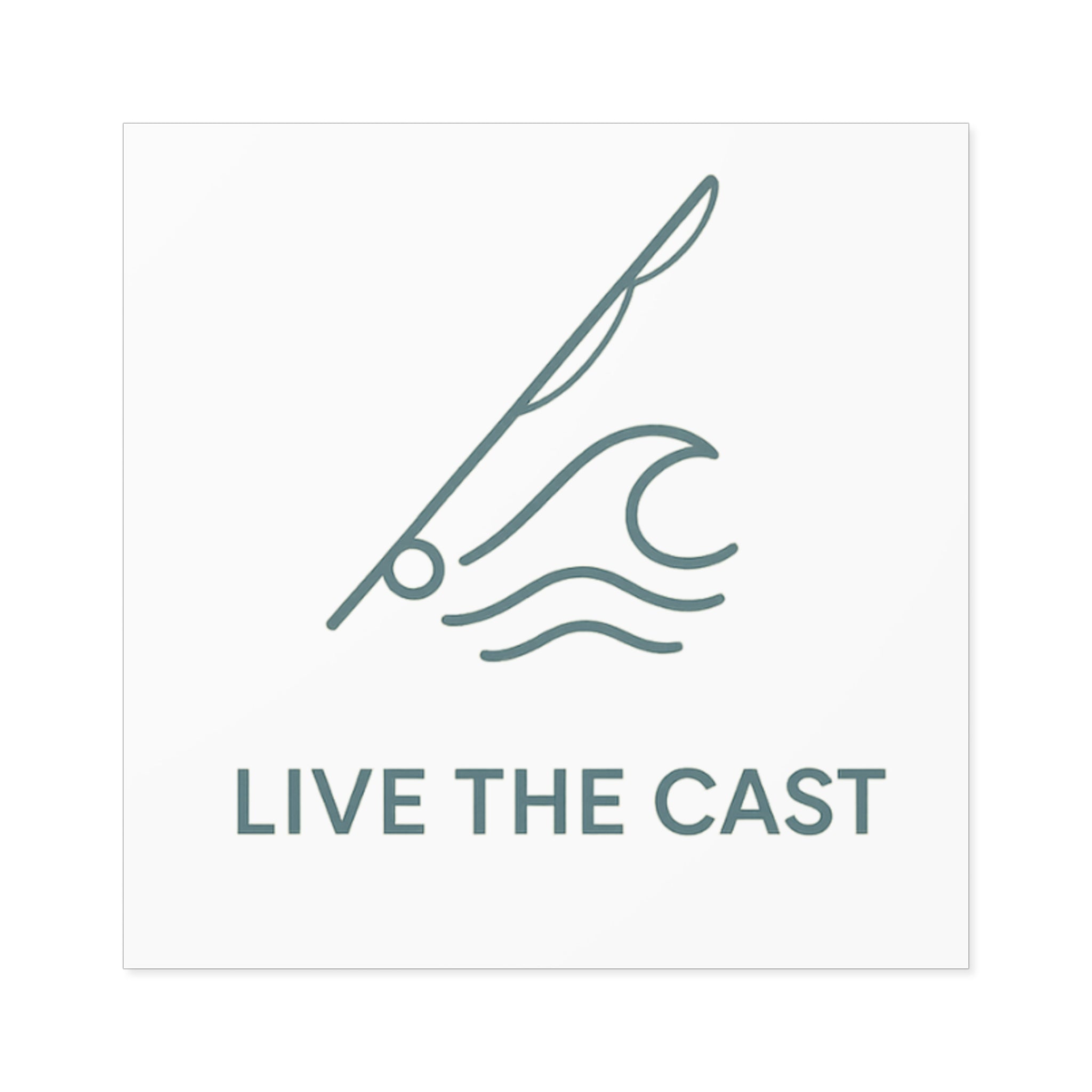 Live the Cast Fishing Stickers