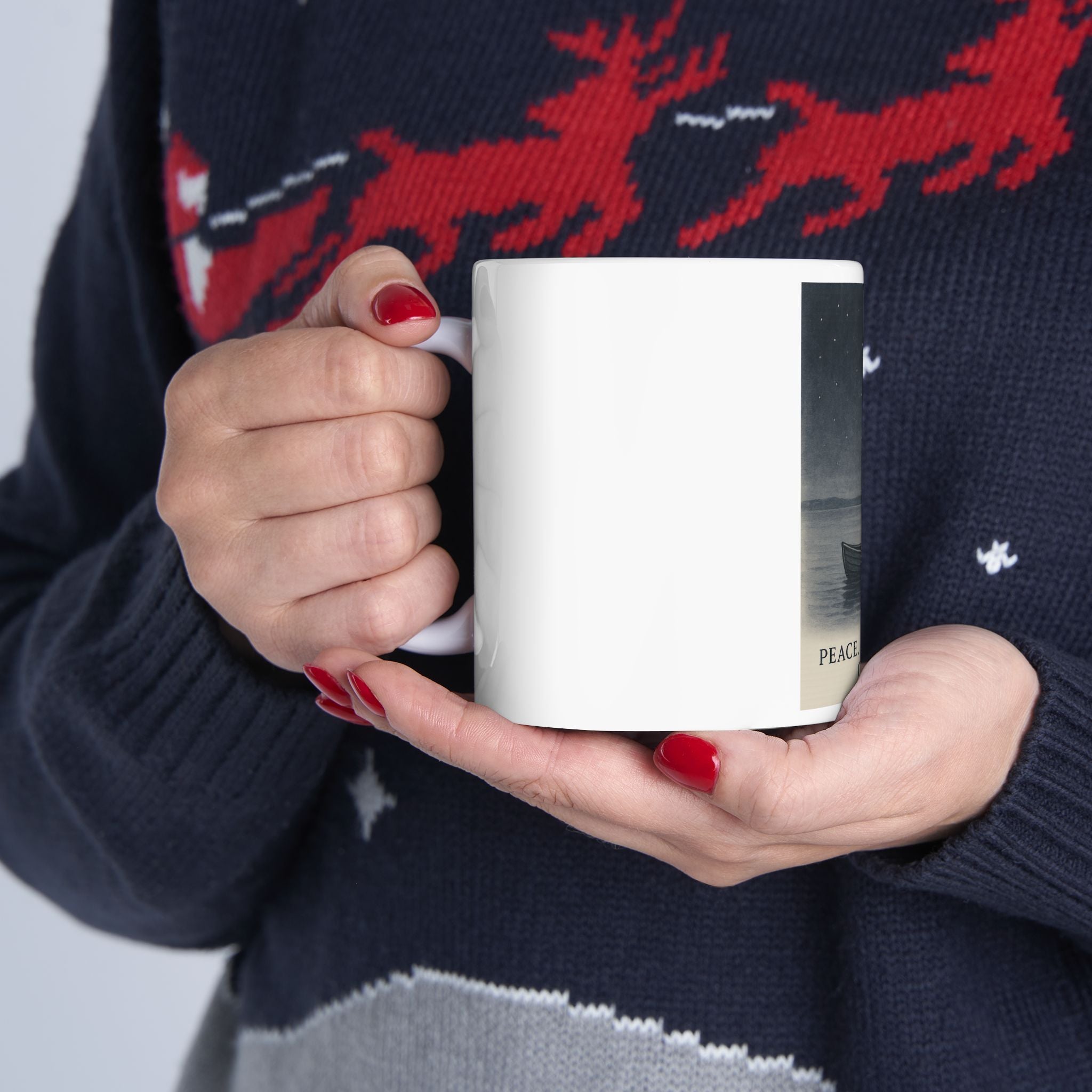 Peace Patience Cast Ceramic Mug