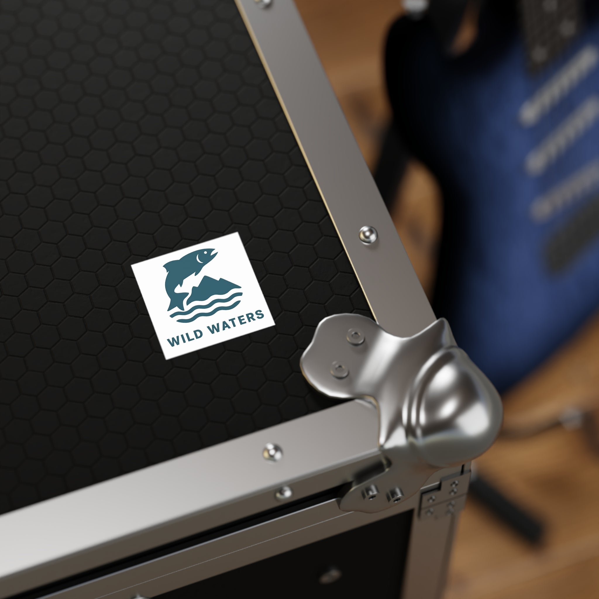 Wild Waters Outdoor Square Stickers