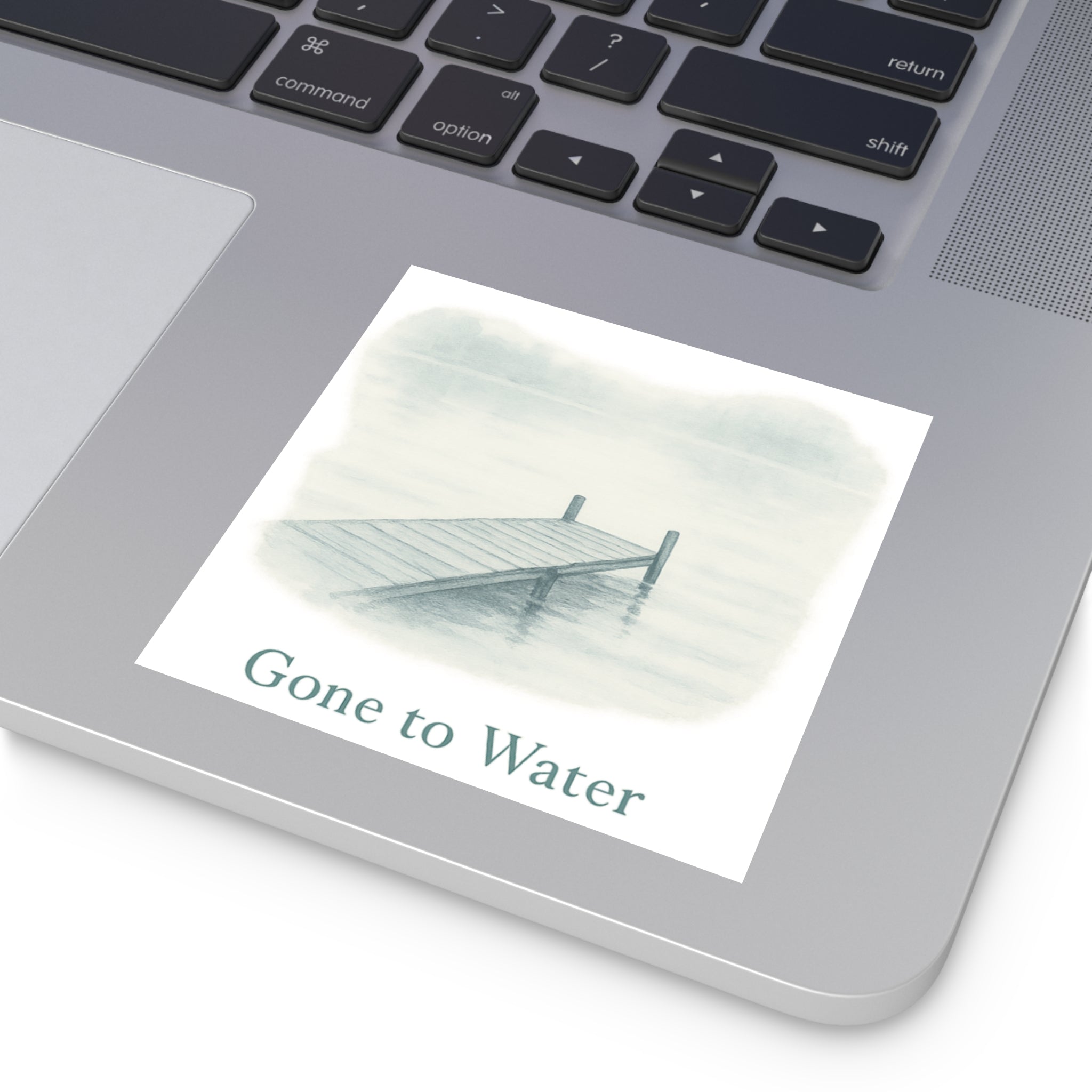 Gone to Water Square Stickers