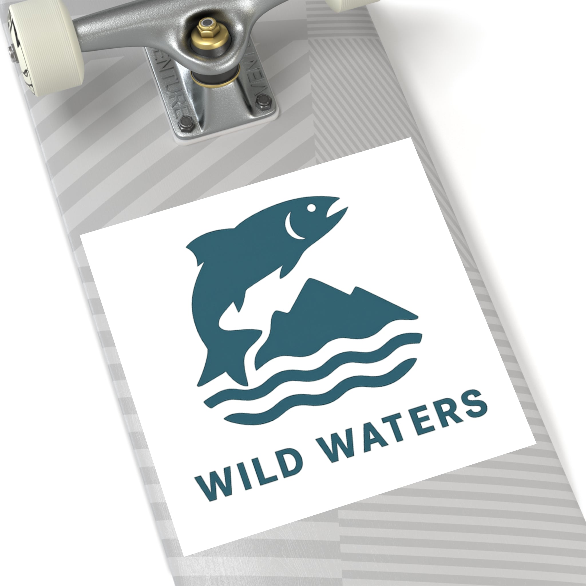 Wild Waters Outdoor Square Stickers