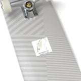 Fishing Theme Square Stickers - "Hooked on Simplicity"