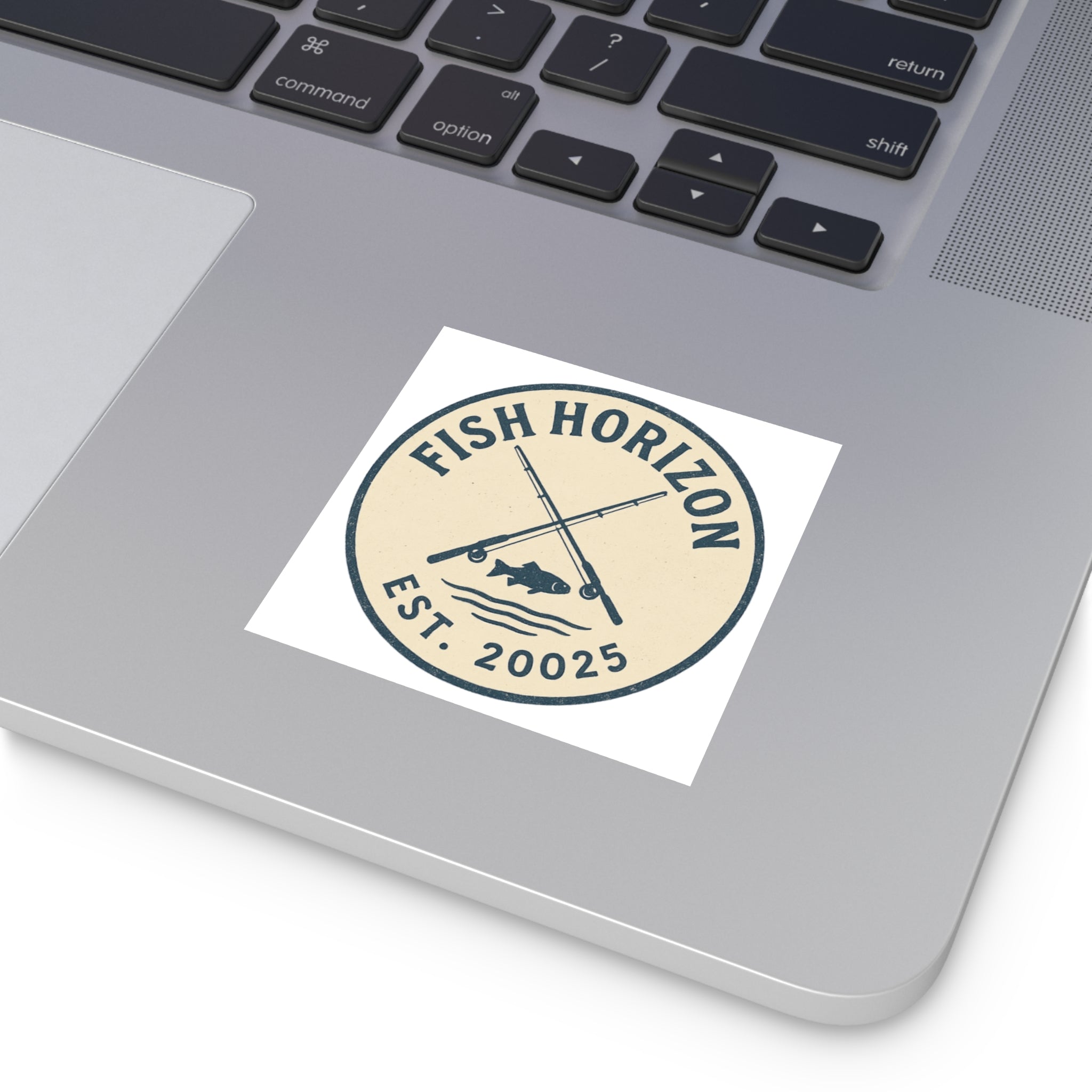 Fish Horizon Square Stickers