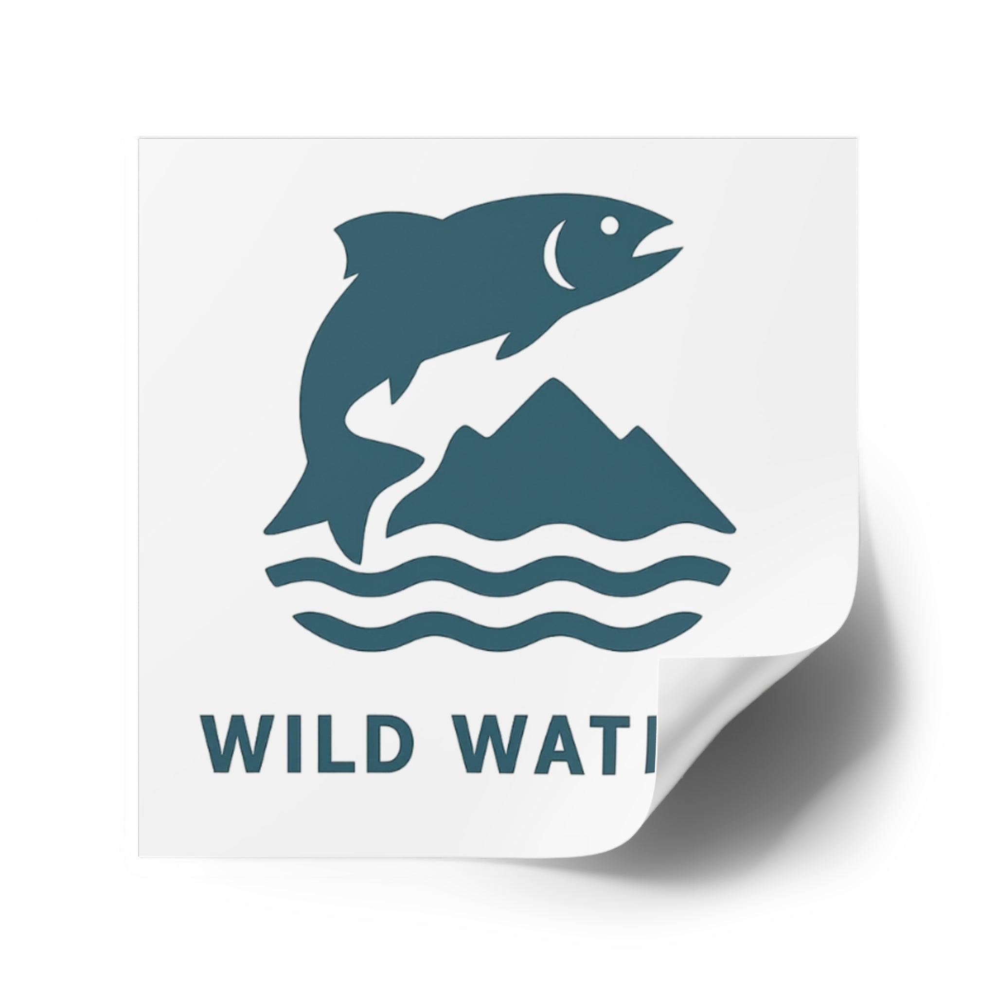 Wild Waters Outdoor Square Stickers