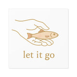 Let It Go Square Stickers