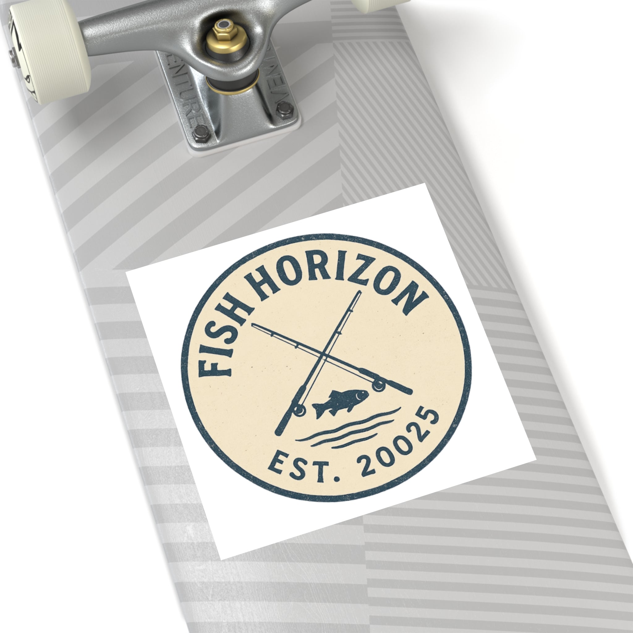 Fish Horizon Square Stickers