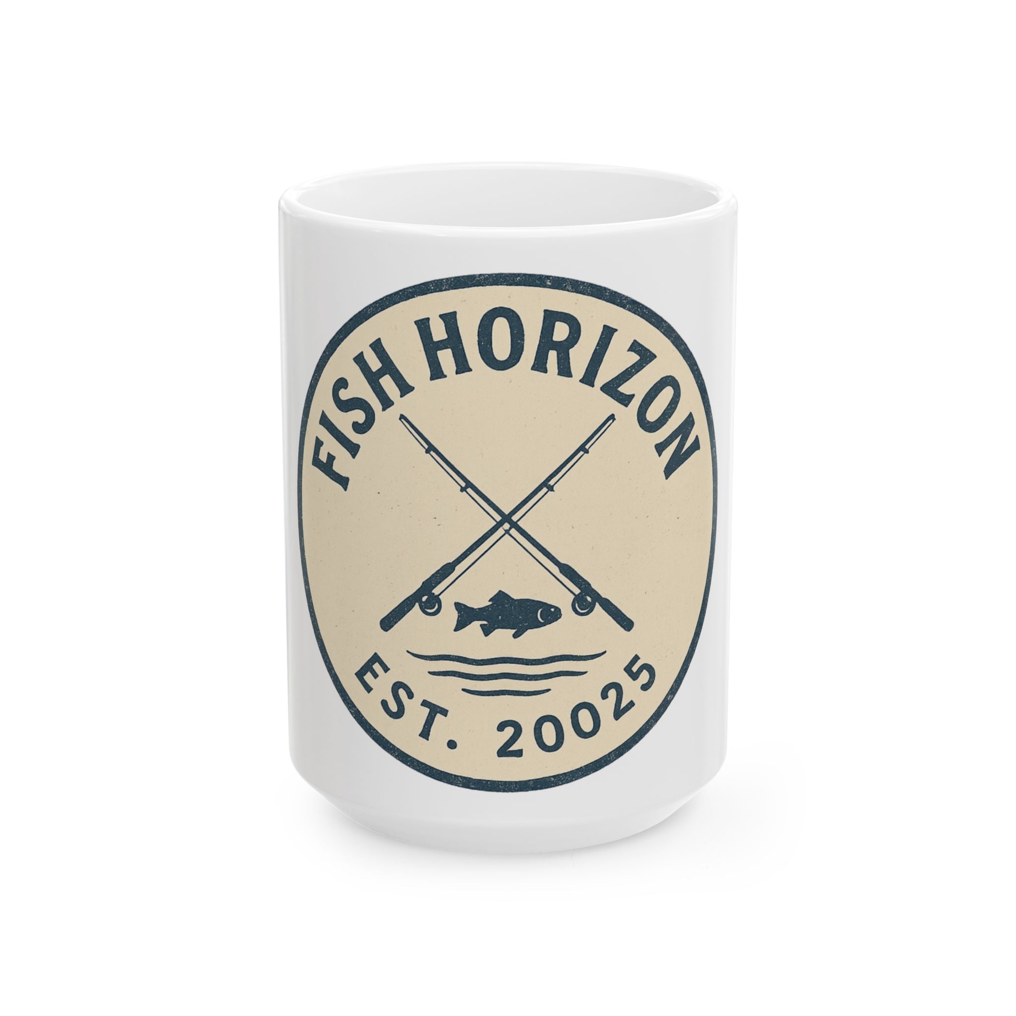 Fishing-Themed Ceramic Mug